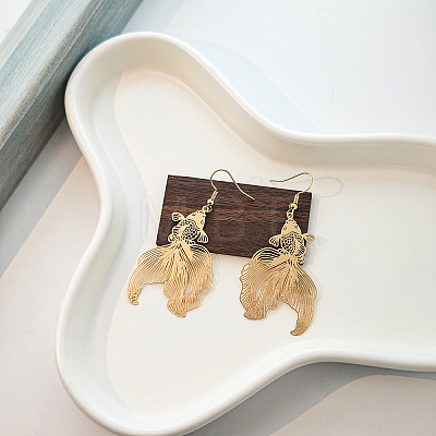 Baking Paint Iron Dangle Earrings WGA271E-01-1