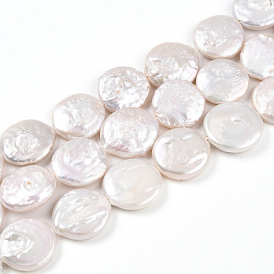 Natural Nucleate Keshi Pearl Beads Strands PEAR-S018-03H-1