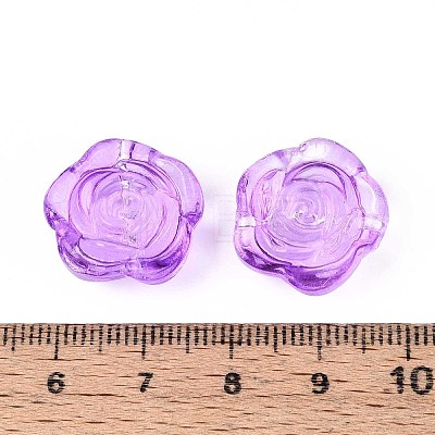 Baking Paint Transparent Glass Beads DGLA-N018-01G-1