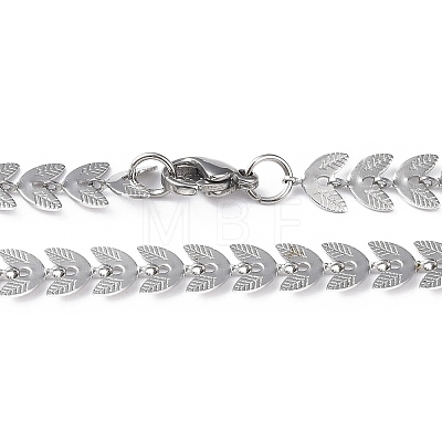 201 Stainless Steel Cobs Chain Necklace for Men Women NJEW-I122-07P-1