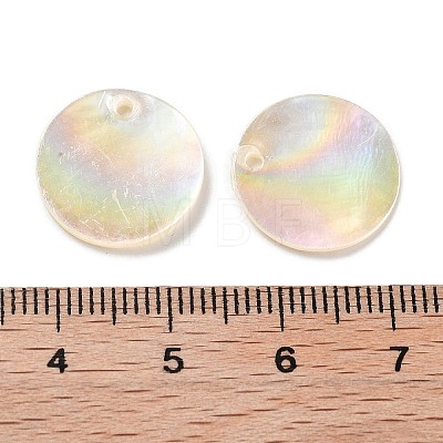 Natural Capiz Shell Pendants SHEL-D084-13A-1