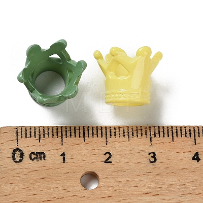 Baking Paint Opaque Acrylic Beads OACR-D316-06-1