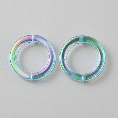 Plating Acrylic Beads MACR-WH0010-20B-01-1