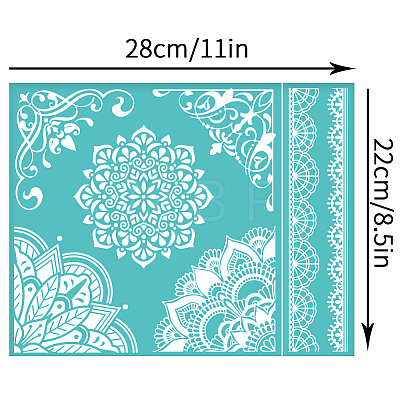 Self-Adhesive Silk Screen Printing Stencil DIY-WH0338-163-1
