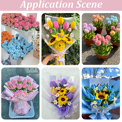 DIY Tulip Twist Stick Making Kits AJEW-SC0032-04-1