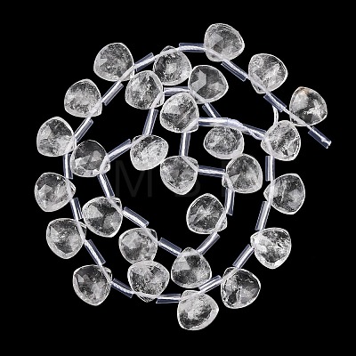 Natural Quartz Crystal Beads Strands G-L654-L04-01-1