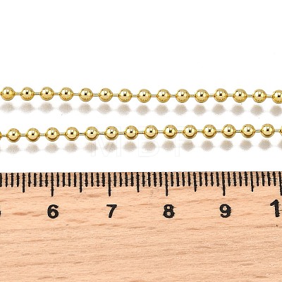 Brass Ball Chain Necklaces NJEW-M108-13G-1