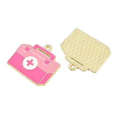 Medical Theme Alloy Enamel Pendants AL-CBA2919-03G-11B-1