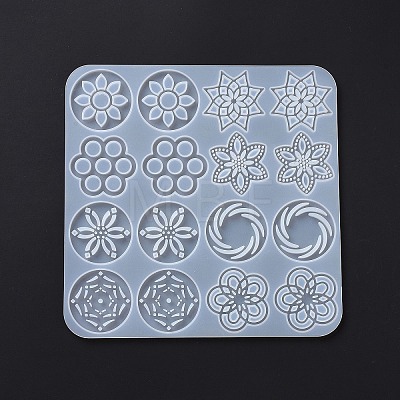 DIY Vortex & Flower Pendant Silicone Molds DIY-E057-01-1
