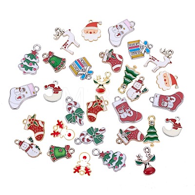 Alloy Enamel Pendants/Charms ENAM-SC0001-03-1