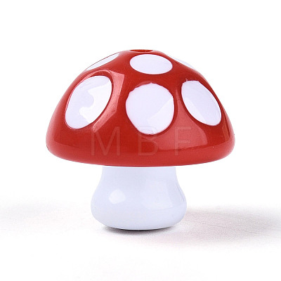 2Pcs Opaque Acrylic Enamel Beads MACR-N018-15G-1
