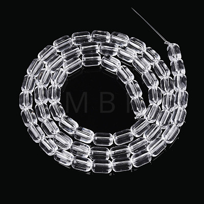Transparent Glass Beads Strands GLAA-T028-14T-05-1