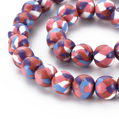 Handmade Polymer Clay Beads Strands CLAY-N008-054-02-1