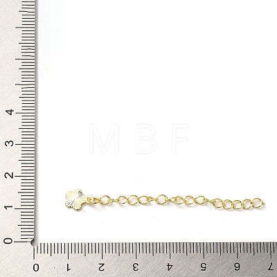Rack Plating Brass Curb Chain Extender KK-Q807-15G-1