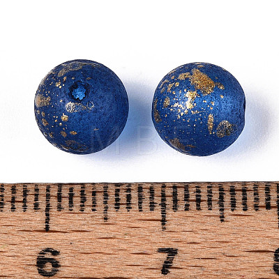 Baking Paint Glass Beads DGLA-N014-8mm-01A-1