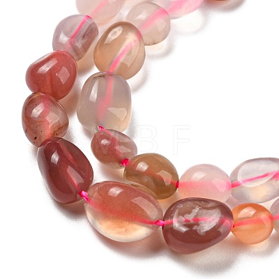Natural Red Agate Beads Strands G-P497-01A-12-1