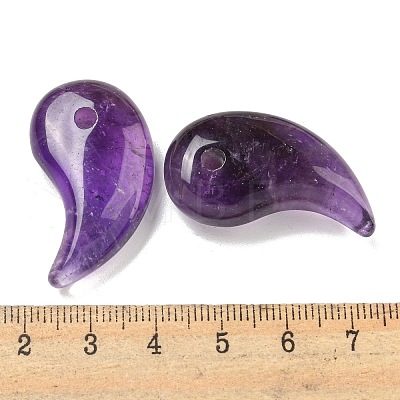 Natural Amethyst Pendants G-K338-23C-1