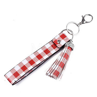 PU Leather Tassel Keychain KEYC-T006-01I-1