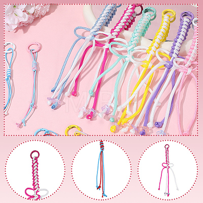2Bags 2 Styles Korean Waxed Polyester Cord Pendant Decorations HJEW-SC0003-03-1