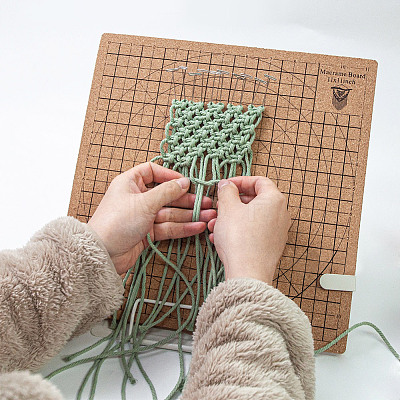 Square Cork Blocking Mats for Knitting TOOL-WH0159-52B-1