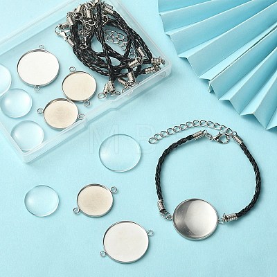 DIY Blank Dome Link Bracelet Making Kit DIY-YW0006-48-1