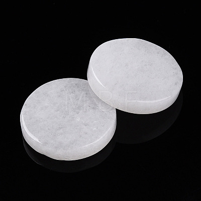 Natural White Jade Cabochons G-T141-33A-1