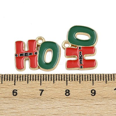 Christmas Themes Alloy Enamel Pendants ENAM-Z023-01G-05-1