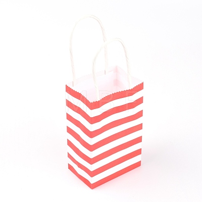 Rectangle with Stripe Pattern Paper Bags BY-TAC0001-24B-1