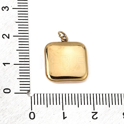 Printed 304 Stainless Steel Pendants SA-CBACFAA-07G-A-1