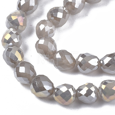 Electroplate Glass Beads Strands EGLA-T008-15A-1