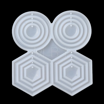 Hexagon/Round/Ring DIY Pendant Silicone Molds SIMO-R002-04-1