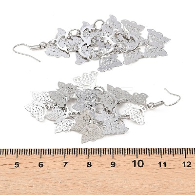 Brass Dangle Earrings EJEW-B157-02B-P-1
