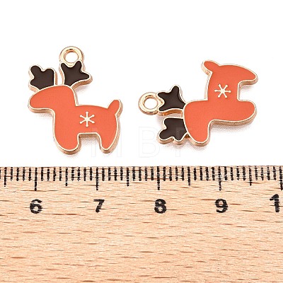 Christmas Theme Alloy Enamel Pendants ENAM-T020-10Q-1