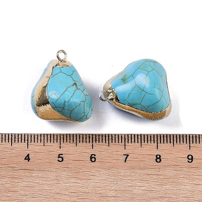 Synthetic Turquoise Pendants KK-F868-32G-02-1