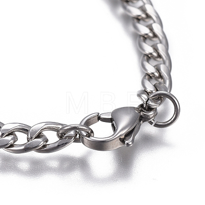304 Stainless Steel Link Bracelets BJEW-E367-02P-1