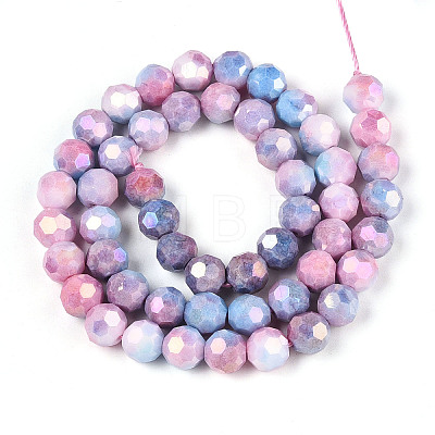 Anti-Tarnish Electroplate Glass Beads Strands EGLA-T021-10mm-15-07-1