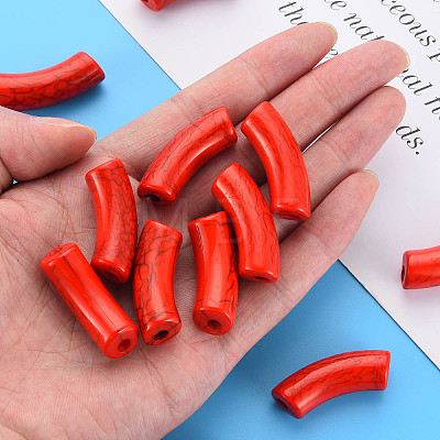 Opaque Crackle Acrylic Beads X2-MACR-S372-001N-009-1