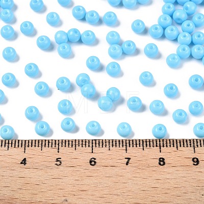 Opaque Baking Painted Glass Beads DGLA-T004-03A-1