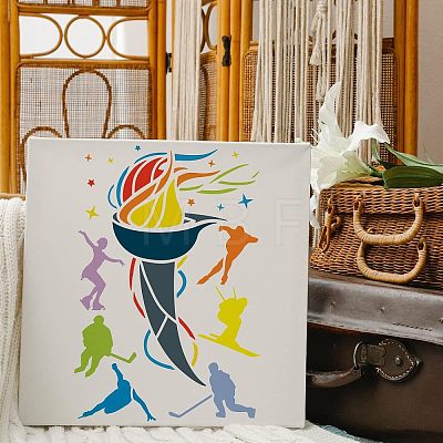 Large Plastic Reusable Drawing Painting Stencils Templates DIY-WH0202-221-1