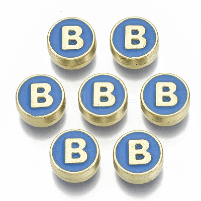 Alloy Enamel Beads X-ENAM-S122-028B-NR-1