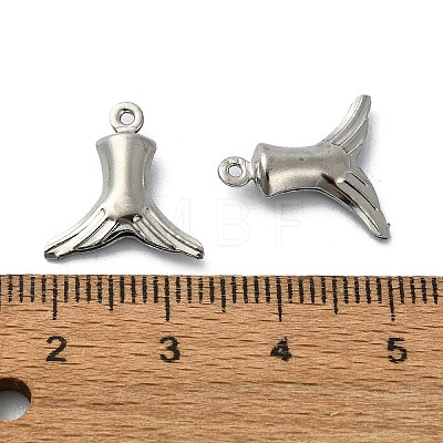 304 Stainless Steel Pendants STAS-L024-017P-1