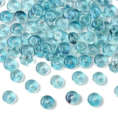10G Electroplate Transparent Colours Rainbow Glass Seed Beads SEED-YW0003-04B-1