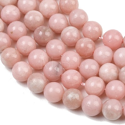 Natural Pink Opal Beads Strands GG-CBAA3AB-04-6mm-1