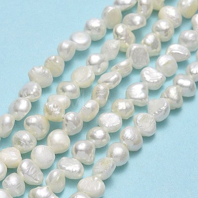 Natural Cultured Freshwater Pearl Beads Strands PEAR-A005-07C-01-1