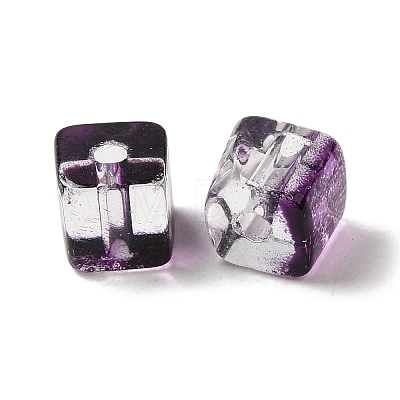 Two Tone Transparent Glass Beads X1-GLAA-NH0001-03E-1