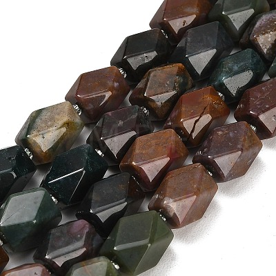 Natural Indian Agate Beads Strands G-Q608-11M-1