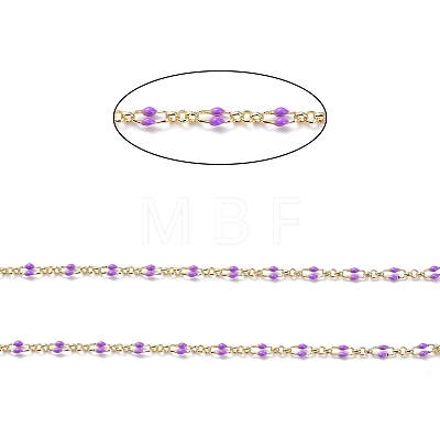 Enamel Oval Link Chains CHC-K014-10G-05-1