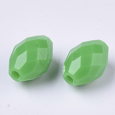 Opaque Acrylic Beads SACR-R245-07-1