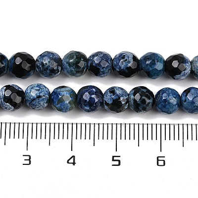 Natural Fire Crackle Agate Beads Strands G-C082-A01-31-1