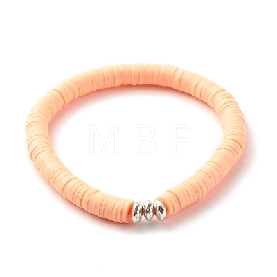 Synthetic Hematite & Polymer Clay Hieishi Stretch Bracelets Set for Women BJEW-JB07430-1